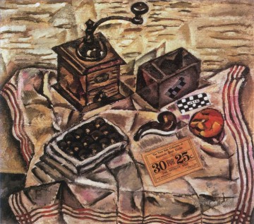 Naturaleza muerta con molino de café Joan Miró Pinturas al óleo